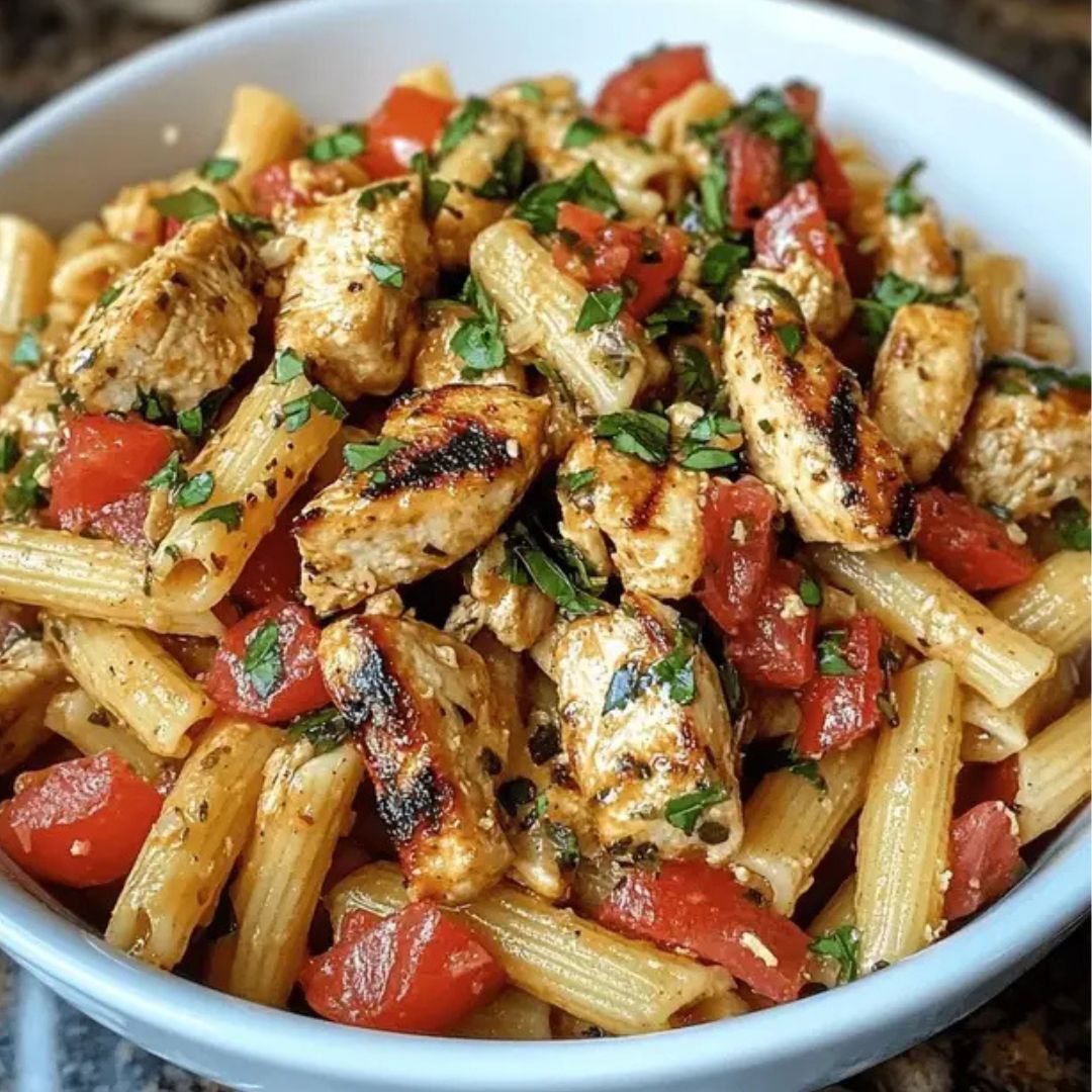 Perfect Bruschetta Chicken Pasta