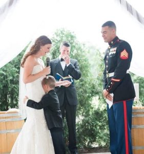 Stepmom delivers special wedding vows to four-year-old – his reaction breaks our hearts