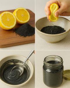 The Magic of Lemon Juice and Activated Charcoal