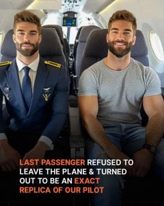 “Before Leaving the Plane, the Pilot Notices One Last Passenger Who Looks Exactly Like Him – Story of the Day”