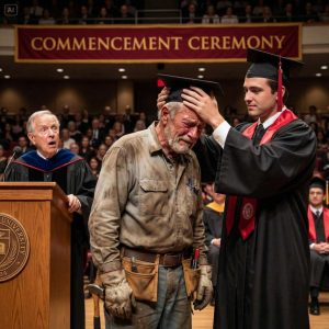 For 25 years, my stepfather mixed cement under the sun so I could chase a PhD. At my graduation, one sentence from the professor froze the entire room.