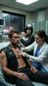 She Stayed After Hours to Save a Bleeding Motorcyclist—Never Knowing the Patch on His Vest Belonged to the Hells Angels…
