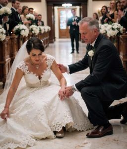 My Stepsister Tripped Me As I Walked Down the Aisle at My Wedding – But What My Dad Did the Next Day Made Her Pale