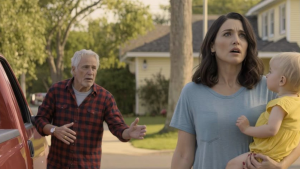 My dad spotted me limping down our quiet American street with my baby on my hip and no car in sight, asked why I was walking when he’d bought me an SUV, and I finally whispered