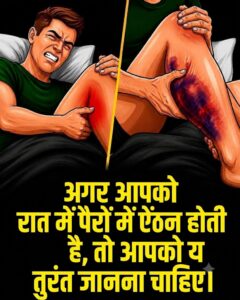 रात में पैरों में अचानक तेज ऐंठन: जानिए इसके मुख्य कारण, राहत के उपाय और जरूरी सावधानियां