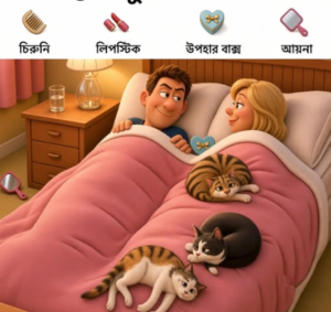 এই আরামদায়ক বেডরুমে লুকিয়ে আছে ৪টি জিনিস! আপনি কি সবগুলো খুঁজে বের করতে পারবেন?